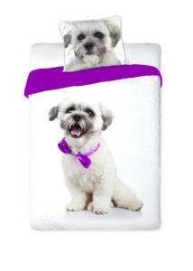 Pościel Best Friends Pies Shih-Tzu Maltańczyk 140x200 Faro