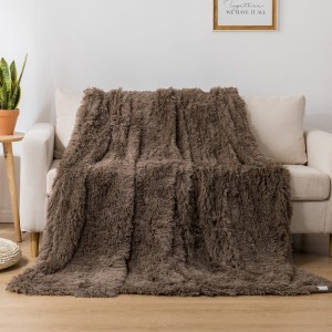 Koc narzuta włochacz 160x200 Cotton World mocca