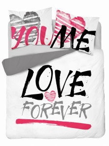 Pościel bawełniana Holland Collection 160x200 love forever