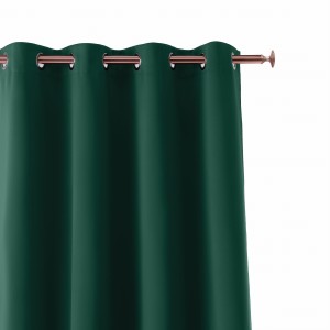 Zasłona gotowa Aura 140x250 (zieleń butelkowa)