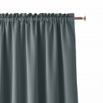 Zasłona gotowa Aura na taśmie 140x250 (ciemnoszara)