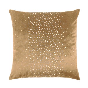 POSZEWKA WELUROWA 45x45 VELVET SHINY MUSZTARDA