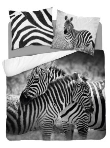 Pościel bawełniana Natura 220x200 Zebra Detexpol