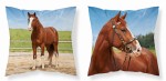 Poszewka na poduszkę jasiek 40x40 BRĄZOWY KOŃ