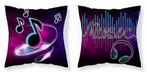 Poszewka na poduszkę jasiek 40x40 MUSIC