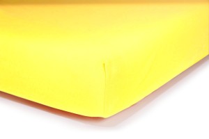 Prześcieradło jersey z gumką 60x120 (żółte) 145 g/m2 