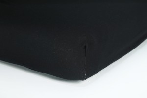 Prześcieradło jersey z gumką 160x200 (czarne) 145 g/m2