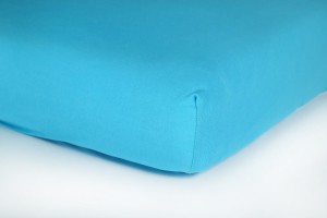 Prześcieradło jersey z gumką 180x200 (turkusowe) 145 g/m2