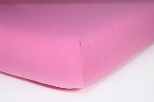 Prześcieradło jersey z gumką 220x200 (jasnoróżowe) 145 g/m2