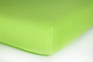 Prześcieradło frotte z gumką 220x200 (limonka) 180 g/m2