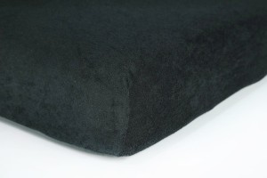 Prześcieradło frotte z gumką 180x200 (czarne) 180 g/m2