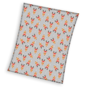 Koc świąteczny flanelowy 130x170 Carbotex