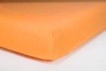 Prześcieradło jersey z gumką 80x160 (pomarańczowe) 145 g/m2 