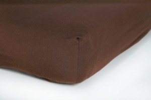Prześcieradło jersey z gumką 140x200 (brązowe) 