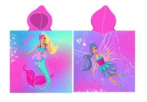 Poncho ponczo Barbie 55x110 ręcznik Carbotex 