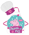Komplet dziecięcy fartuszek + czapka kucharska Świnka Peppa