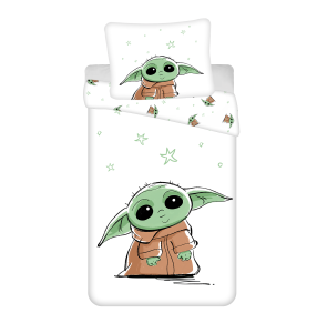 Pościel licencyjna Star Wars Baby Yoda 140x200 Jerry Fabrics