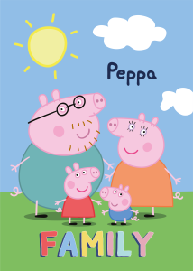 Koc licencyjny polarowy Świnka Peppa 100x140 BrandMac