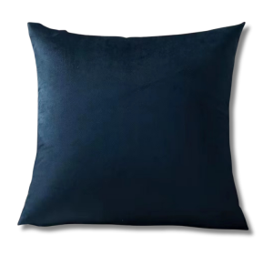 Poszewka welwetowa na poduszkę 40x40 velvet welur granat