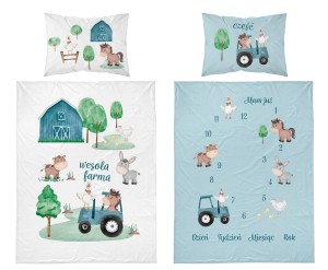 Pościel do łóżeczka Wesoła Farma 90x120 Detexpol 