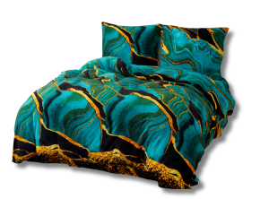 Komplet pościeli 3D Minerał Malachit 160x200 3-częściowy