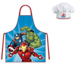 Komplet dziecięcy fartuszek + czapka kucharska Avengers