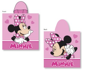 Poncho ponczo Myszka Minnie 55x110 ręcznik Faro