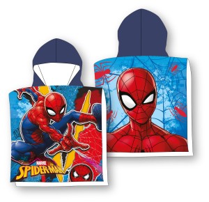 Poncho ponczo Spiderman 55x110 ręcznik Faro
