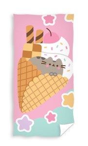 Ręcznik Pusheen 70x140 kąpielowy plażowy Carbotex