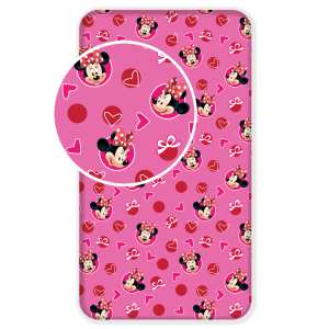 Prześcieradło bawełniane Myszka Mickey i Minnie 90x200 Jerry Fabrics