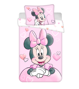 Pościel do łóżeczka Myszka Minnie 100x135 Jerry Fabrics