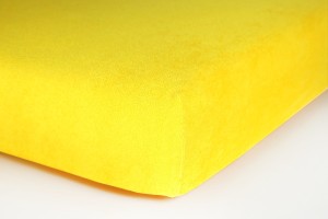 Prześcieradło frotte z gumką 80x160 (żółte) 180 g/m2