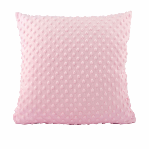 Poszewka Minky 40x40 cm jasnoróżowa