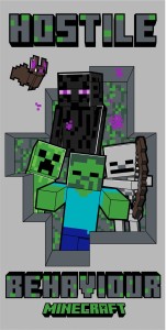 Ręcznik Minecraft 70x140 kąpielowy plażowy Jerry Fabrics