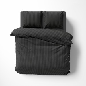 Komplet pościeli z adamaszku Pure Collection 220x200 czarny