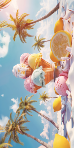 Ręcznik kąpielowy plażowy 100x180 Lody