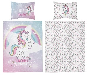 Pościel do łóżeczka Jednorożec Unicorn 90x120 Detexpol
