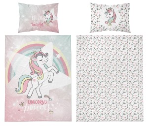 Pościel do łóżeczka Jednorożec Unicorn 90x120 Detexpol