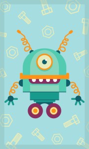 Ręczniczek do przedszkola KIDS Robot 30x50 Faro