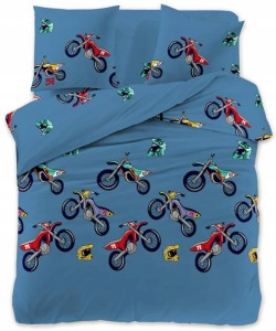 Komplet pościeli 3D  Motory Motocross 140x200 2-częściowy 