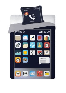 Pościel świecąca w ciemności Smartfon 140x200 Faro