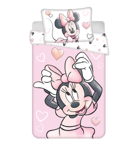 Pościel do łóżeczka Myszka Minnie 100x135 Jerry Fabrics