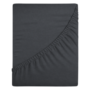 Prześcieradło jersey z gumką 60x120 (popiel ciemny) 155 g/m2 DeLux
