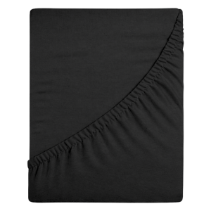 Prześcieradło jersey z gumką 60x120 (czarny) 155 g/m2 DeLux