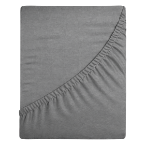 Prześcieradło jersey z gumką 80x160 (stalowy) 155 g/m2 DeLux