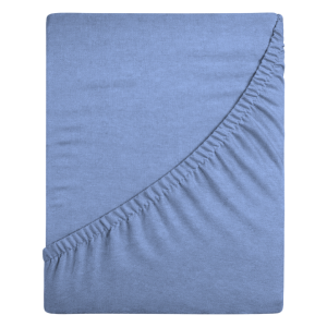 Prześcieradło jersey z gumką 120x200 (błekit) 155 g/m2 DeLux