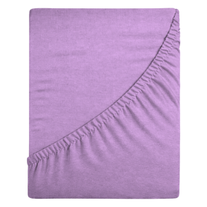 Prześcieradło jersey z gumką 120x200 (wrzos) 155 g/m2 DeLux