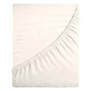 Prześcieradło jersey z gumką 140x200 (kość słoniowa) 155 g/m2 DeLux