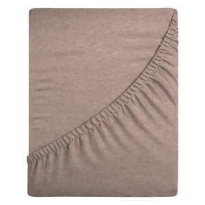 Prześcieradło jersey z gumką 140x200 (cafe) 155 g/m2 DeLux