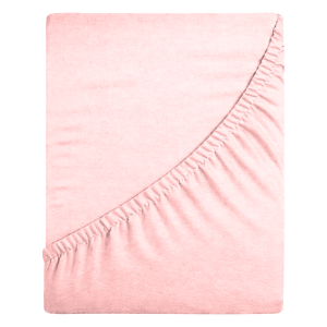 Prześcieradło jersey z gumką 160x200 (pudrowy) 155 g/m2 DeLux 